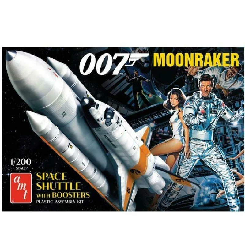 007 Moonraker Space Shuttle with Boosters (1/200 Scale) Plastic Sci-Fi Model Kit