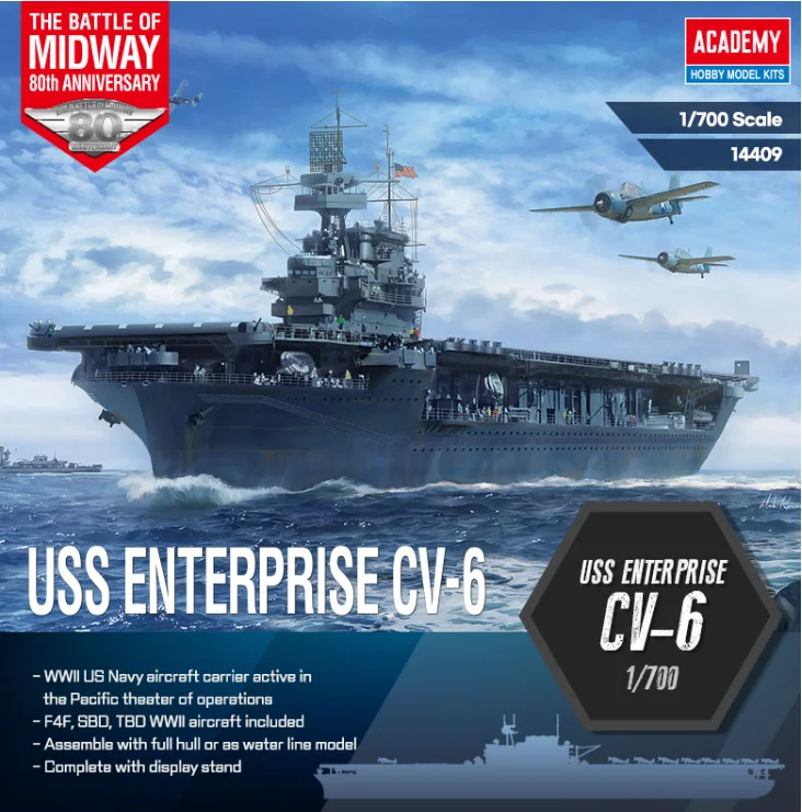 1/700 USS Enterprise CV-6 ''Battle of Midway''