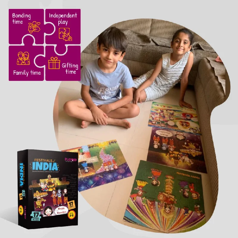 17 in 1 Festivals of India Puzzles For kids