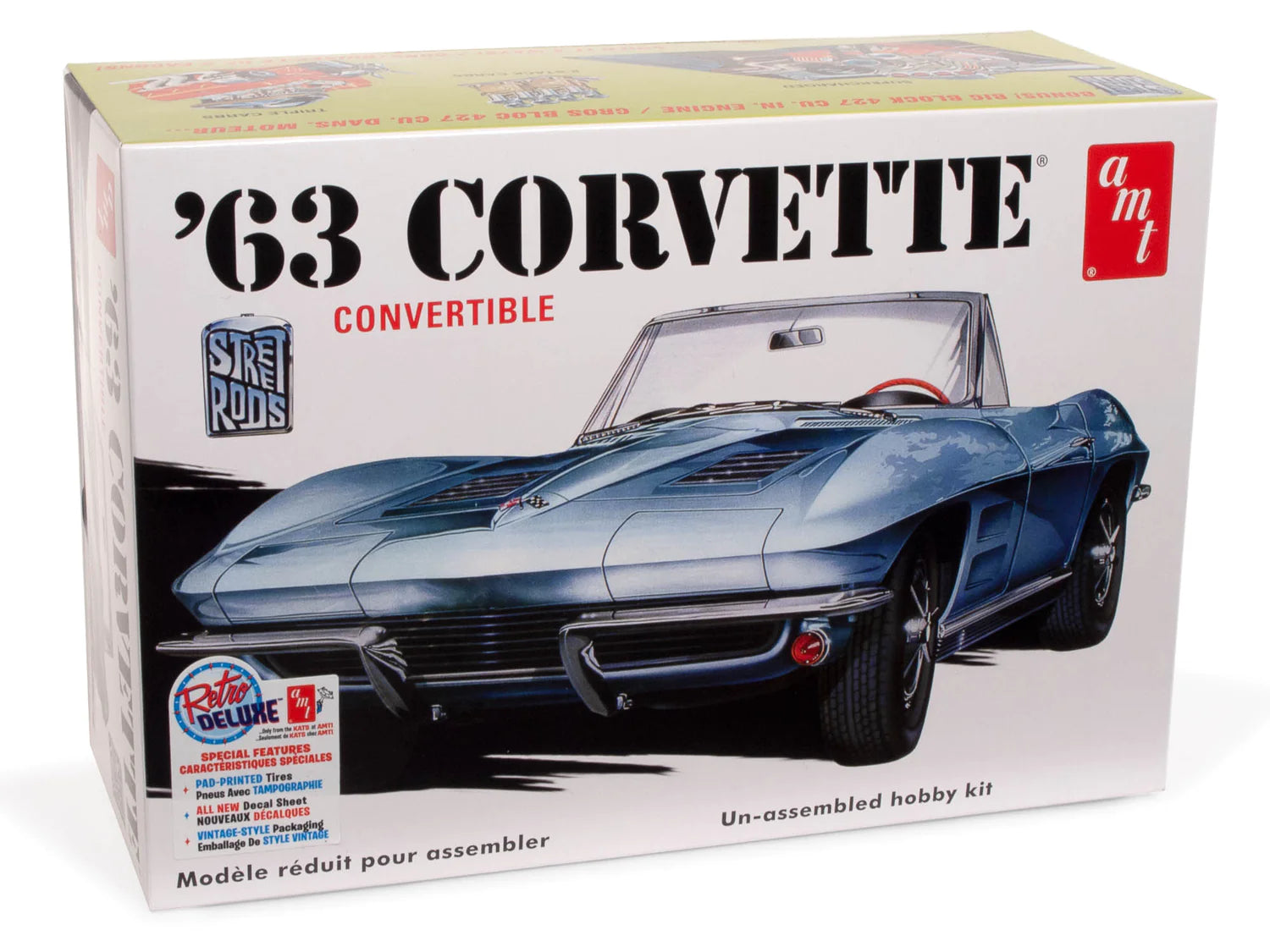 '63 Corvette Convertible (1/25 Scale) Plastic Vehicle Model Kit