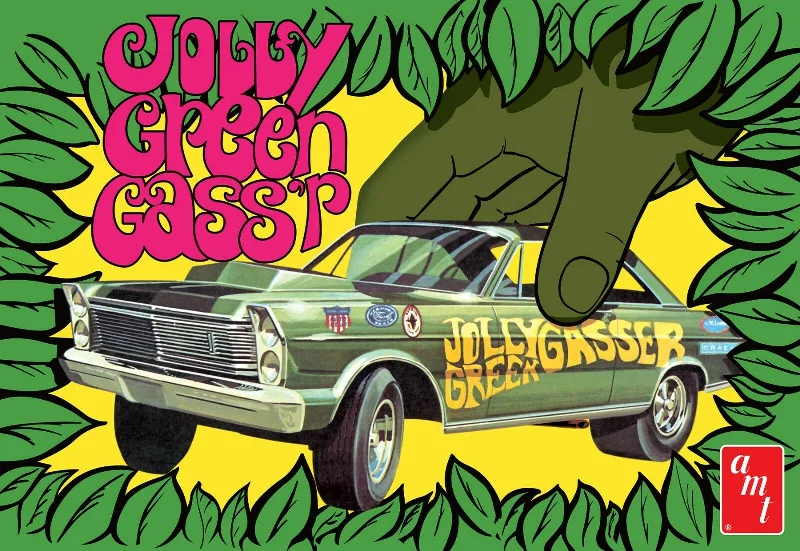 '65 Ford Galaxie "Jolly Green Gasser" 3-in-1  (1/25 Scale) Plastic Vehicle Model Kit