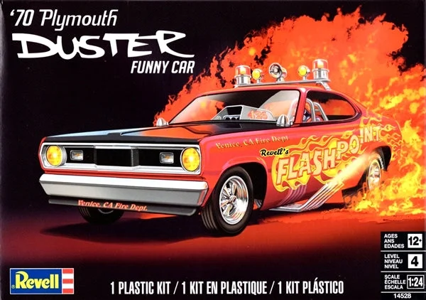 70 Plymouth Duster Funny Car (1/24 Scale) Vehicle Model Kit