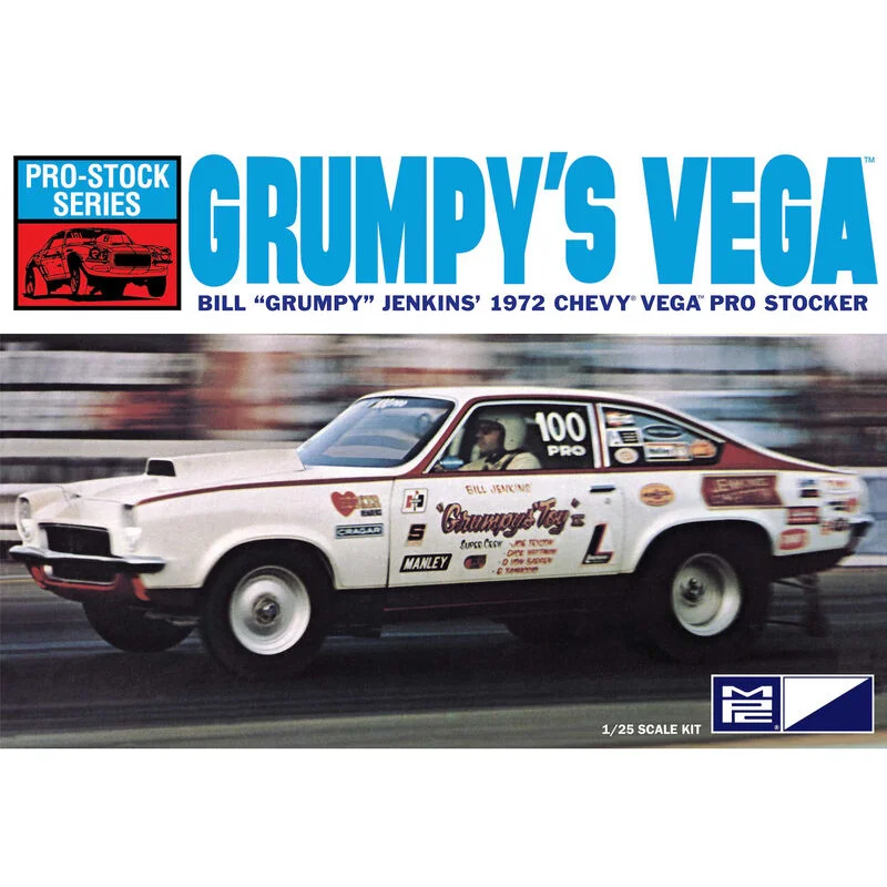 72 Bill "Grumpy" Jenkins' 1972 Chevy Vega Pro Stocker (1/25 Scale) Plastic Vehicle Model Kit