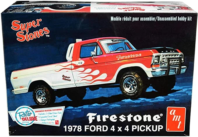 '78 Firestone Ford 4x4 Pickup (1/25 Scale) Plastic Vehicle Model Kit