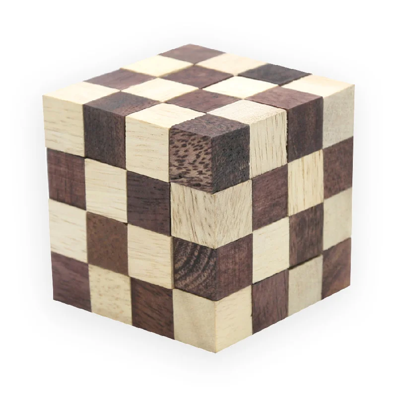 Anaconda Cube 4x4x4 - Hard Snake Cube Puzzle