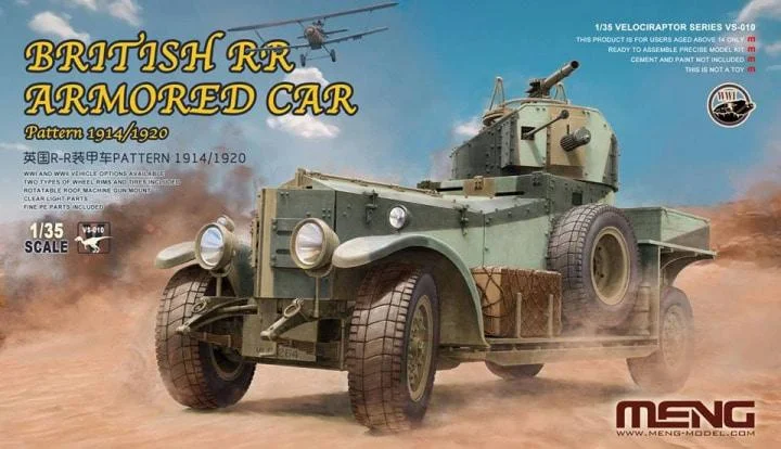 British Rolls Royce Armoured Car 1914/20 (1/35 Scale) Plastic Military Model Kit