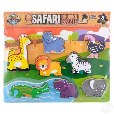 11.75" X 10.25" Chunky Safari Puzzle 6 pcs