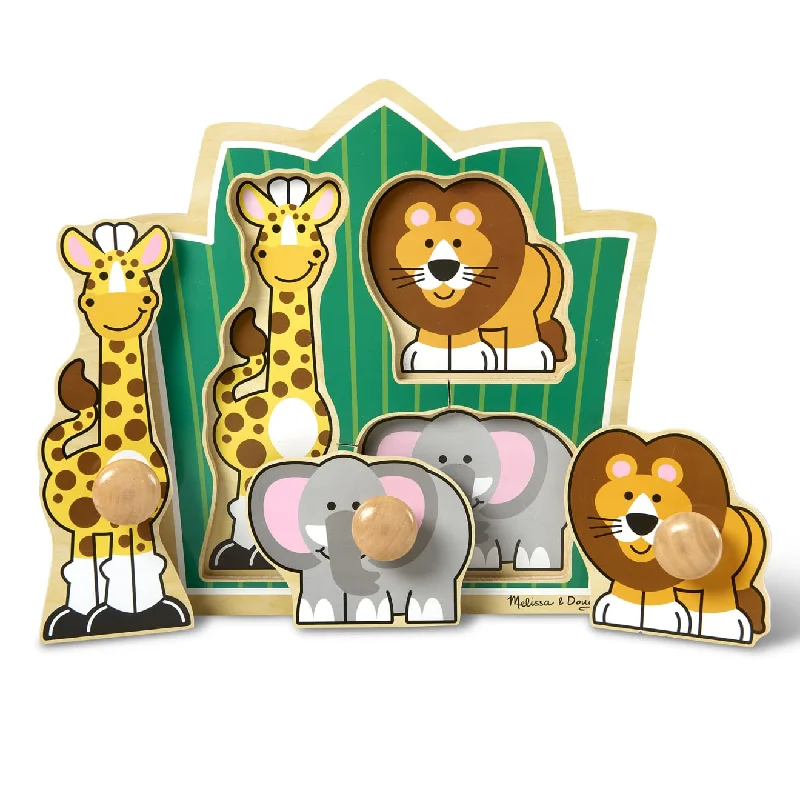 Jungle Friends Jumbo Knob Puzzle - 3 Pieces