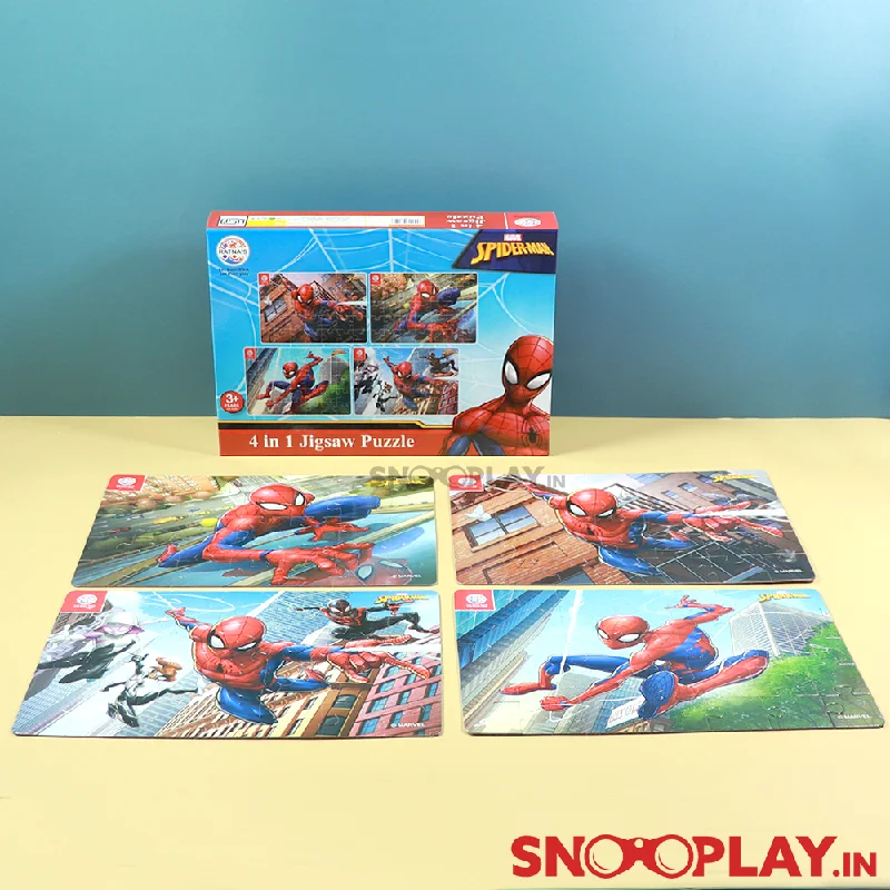 Licensed Spiderman Puzzle Game- 4 in 1 Puzzle Game