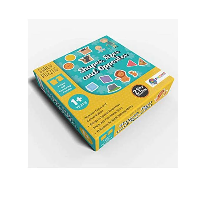 Games & Puzzles Shapes, Sizes & Opposites - 2 Piece Self Correcting Puzzles