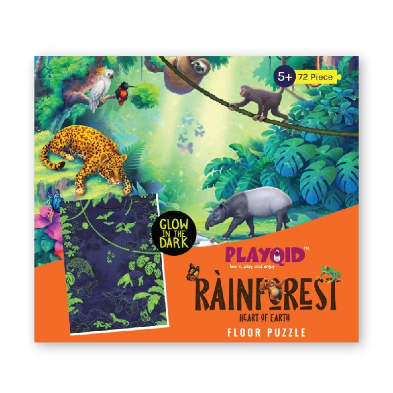 RainForest Heart of Earth - Glow in the Dark Puzzle For Kids