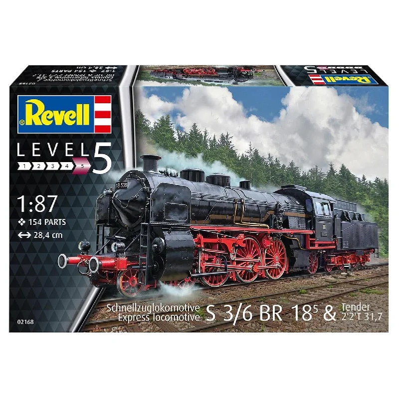 Revell Express Locomotive S3/6 BR18(5) with Tender 2‘2’T 1:87 Model Kit