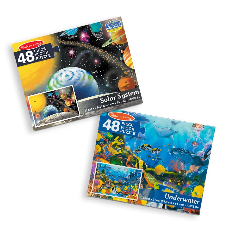 Solar System and Underwater Puzzle Bundle