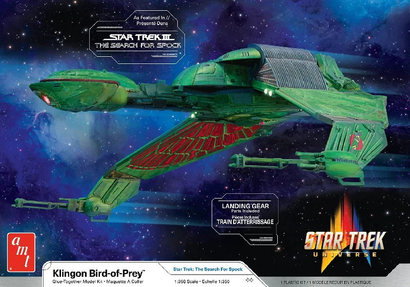 Star Trek Klingon Bird of Prey (1/350 Scale) Plastic Sci-Fi Model Kit