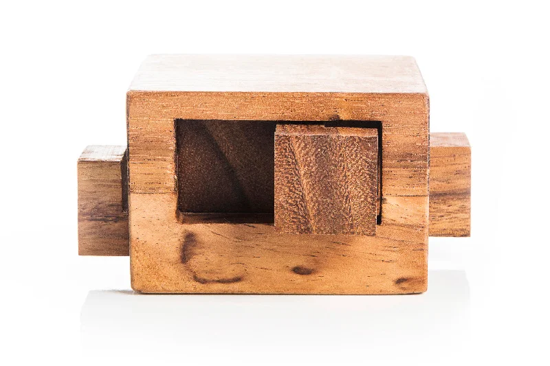 Tricky Drawer - 4 Piece Burr Puzzle In a Box