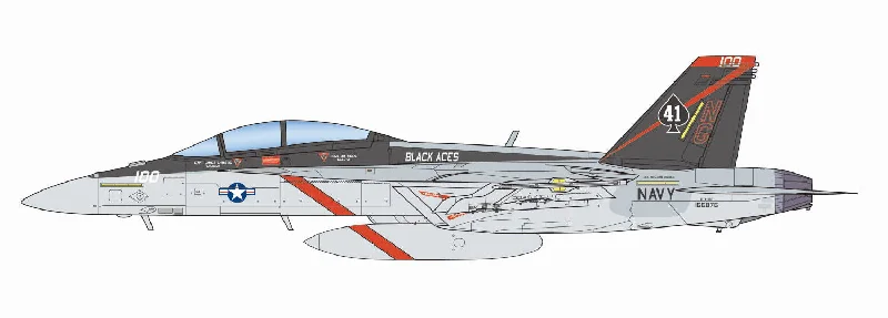 1/144 U.S. Navy Carrier-Based Fighter F/A-18F Super Hornet VFA-41 "Black Aces"