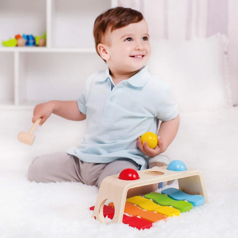 2-in-1 Hammer Bench with Xylophone