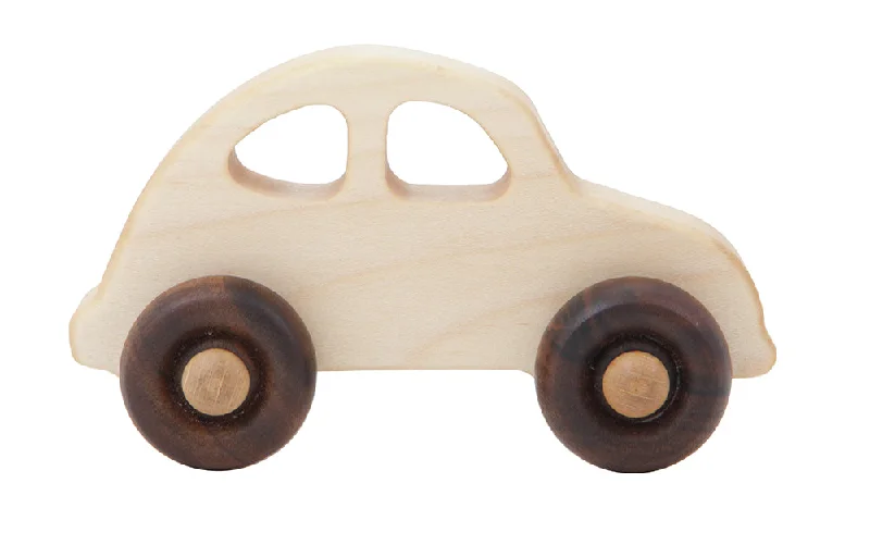 '30’s Natural Colored Wood Toy Car