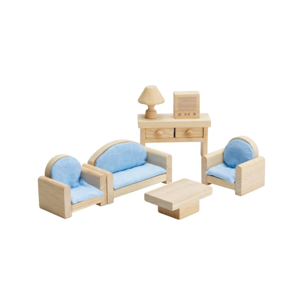 Classic Living Room Dollhouse Playset