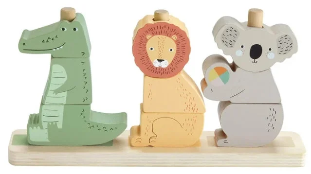 F/P WOODEN STACK & SORT ANIMALS