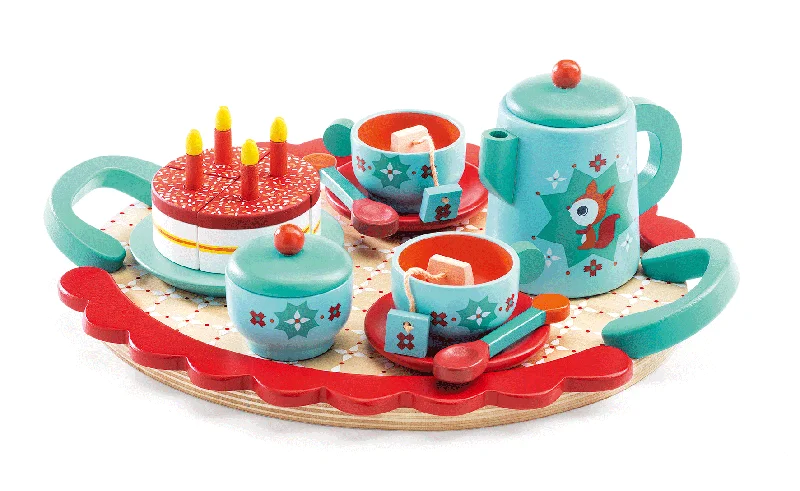 Fox's Party Wooden Tea Set | DJECO