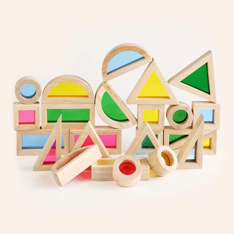 Montessori Colorful Wooden Blocks