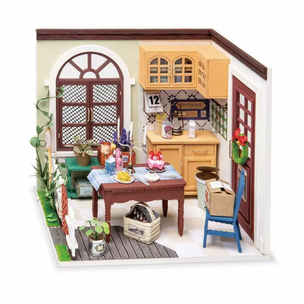 Rolife Mrs. Charlie’s Dining Room 1/24 Scale Miniature Model Kit