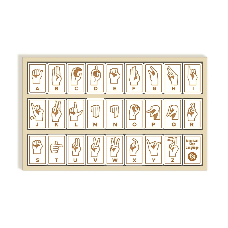 Sign Language Alphabet Tiles