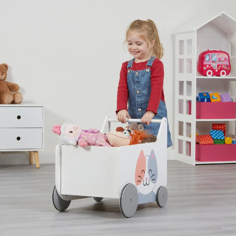 Toddler Wooden Push Along Walker