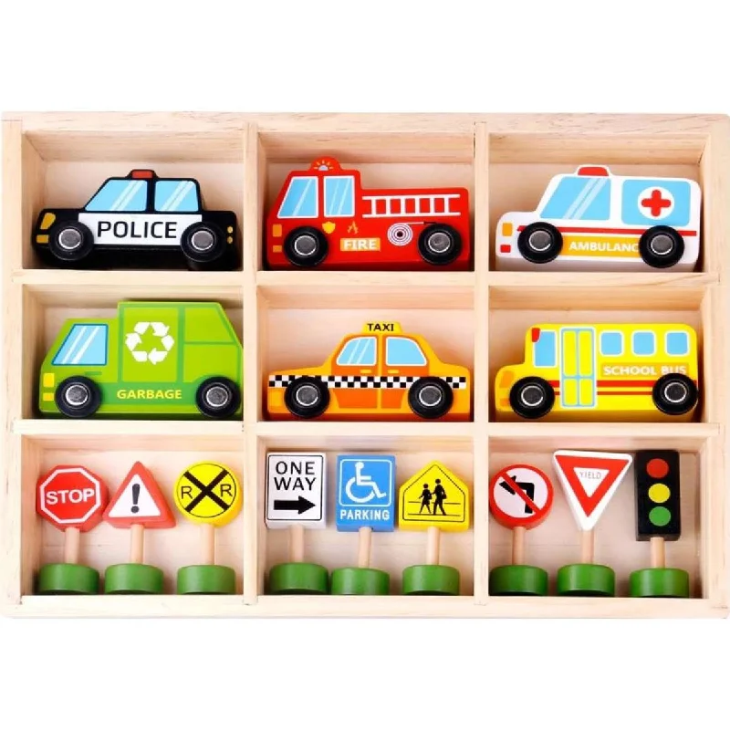 TOOKY TOY TRANSPORT & SIGN SET