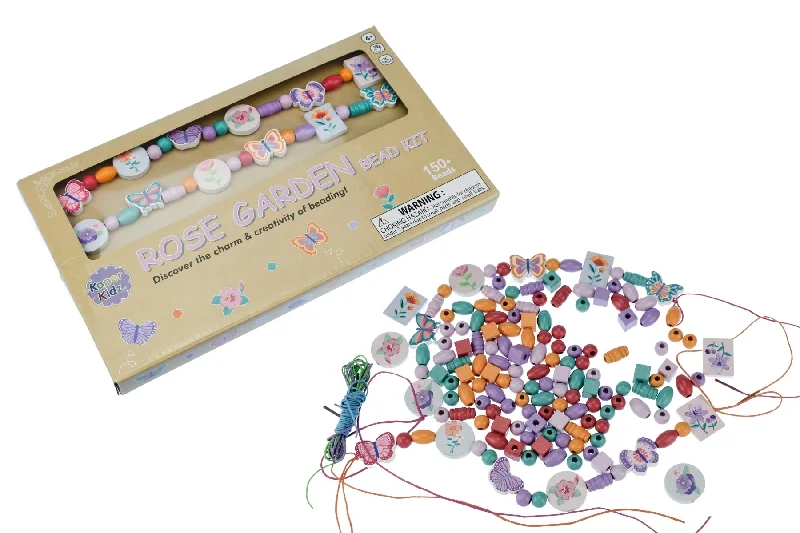 WOOD BEAD KIT ROSE GARDEN