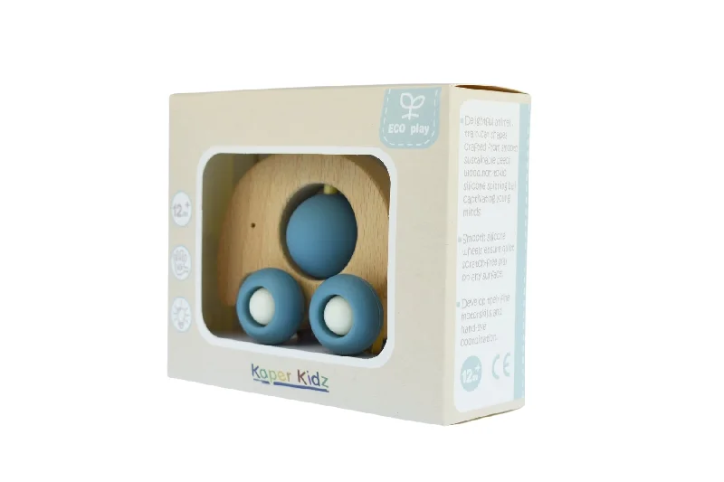 WOOD ECO SPIN ELEPHANT BLUE