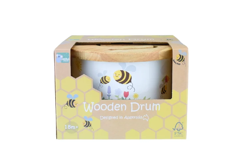 WOODEN BUZZY DAYS BEE DRUM