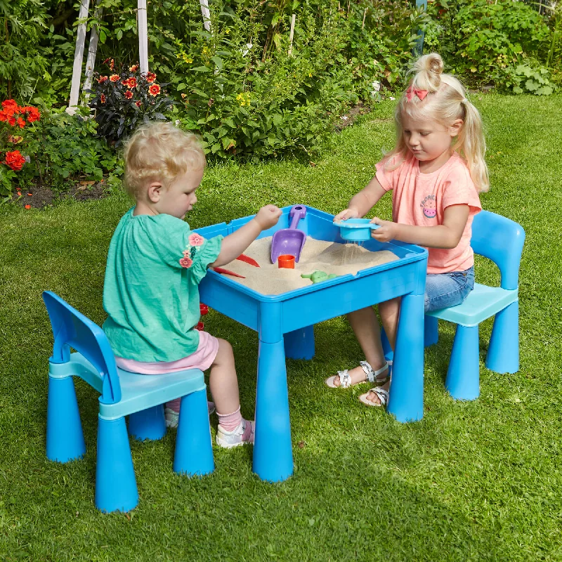 Kids 5-in-1 Activity Table and 2 Chairs Set