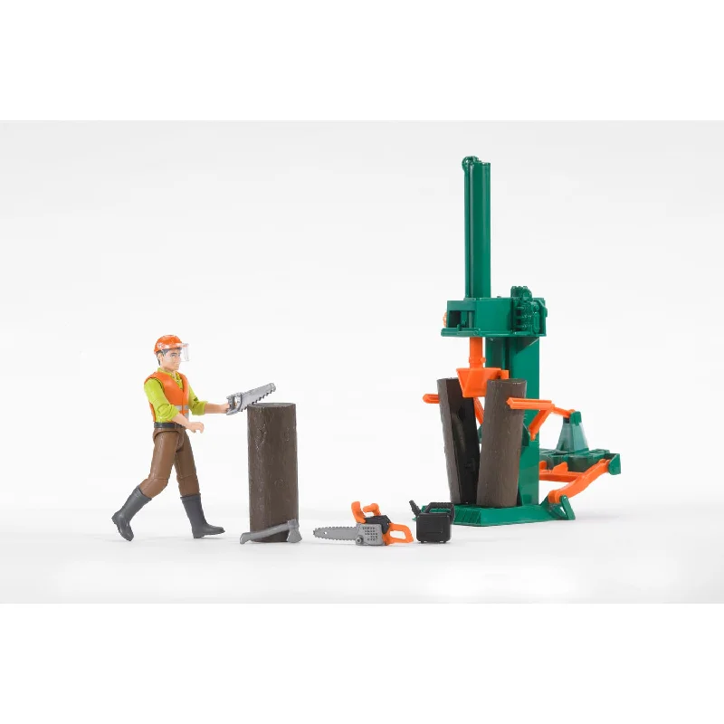 Bruder Bworld Logging Set with Man