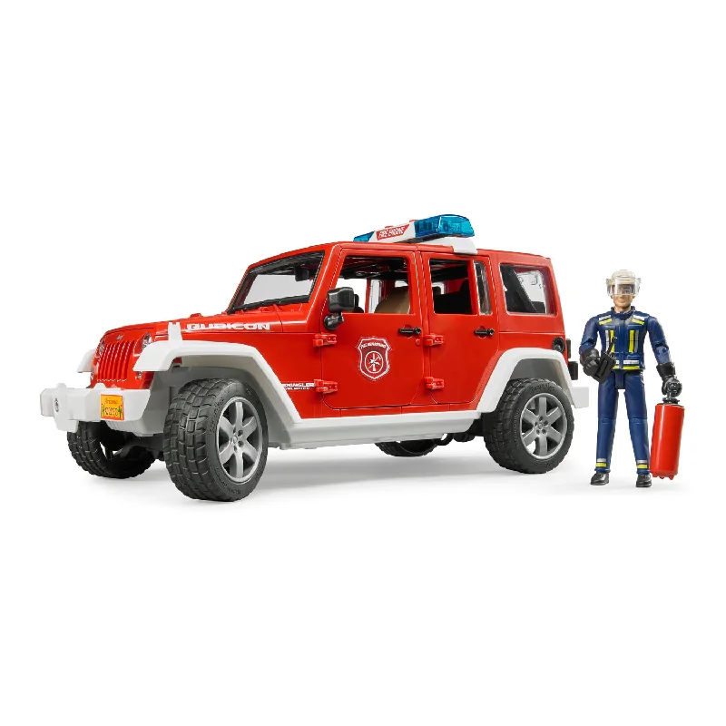 Bruder Jeep Rubicon fire vehicle w fireman