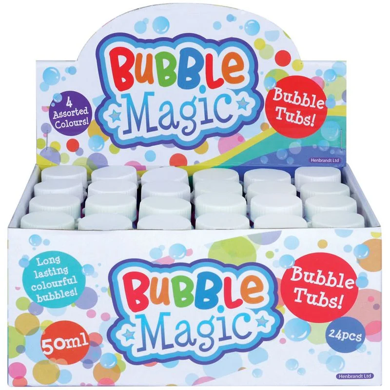 Bubble Magic Tubs With Wands - Case of 24