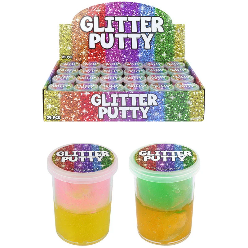 Glitter Putty Crystal Tubs - Case of 24